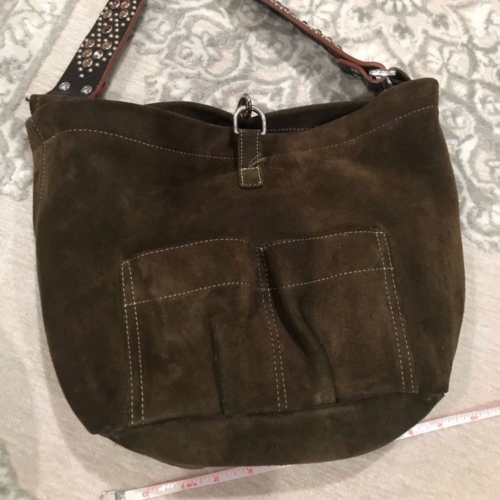 Tyler Malibu suede handbag